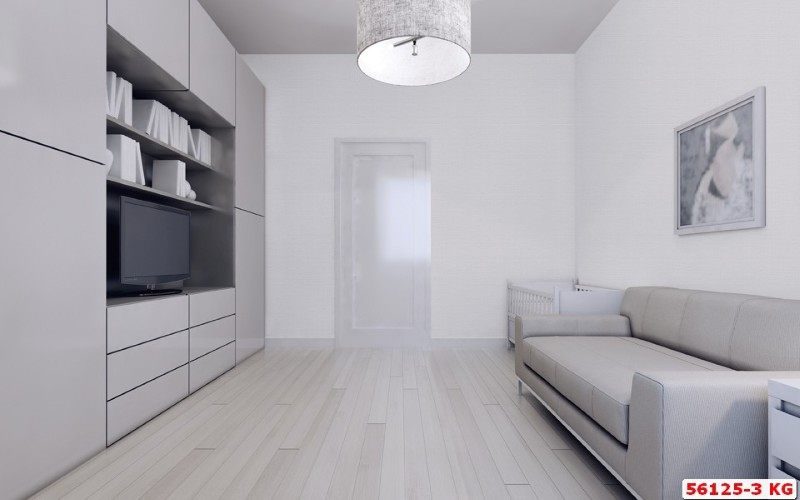Hình ảnh giấy dán tường phòng khách màu xám nhạt
